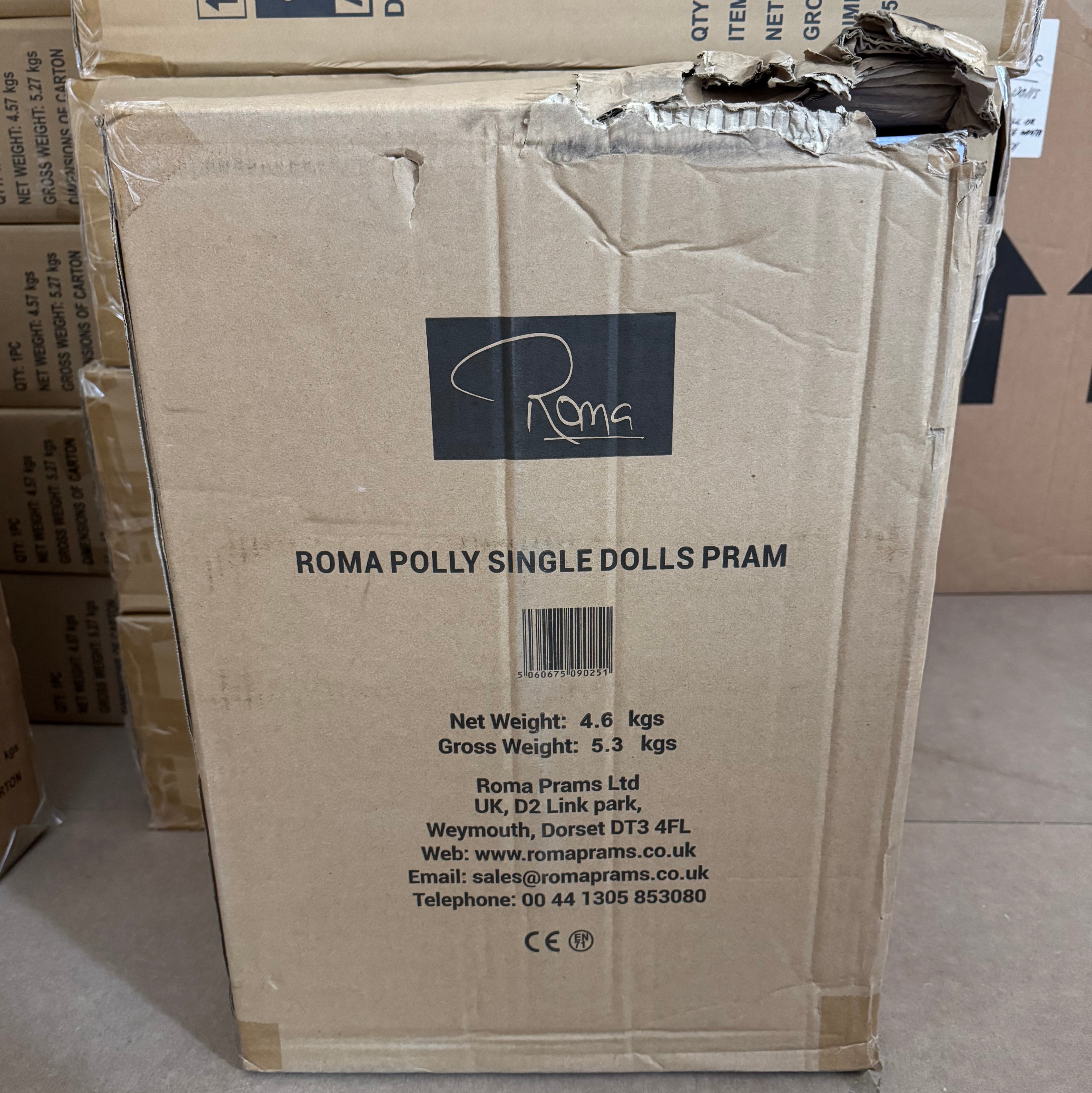 Warehouse Clearance Roma Polly Single Dolls Pram