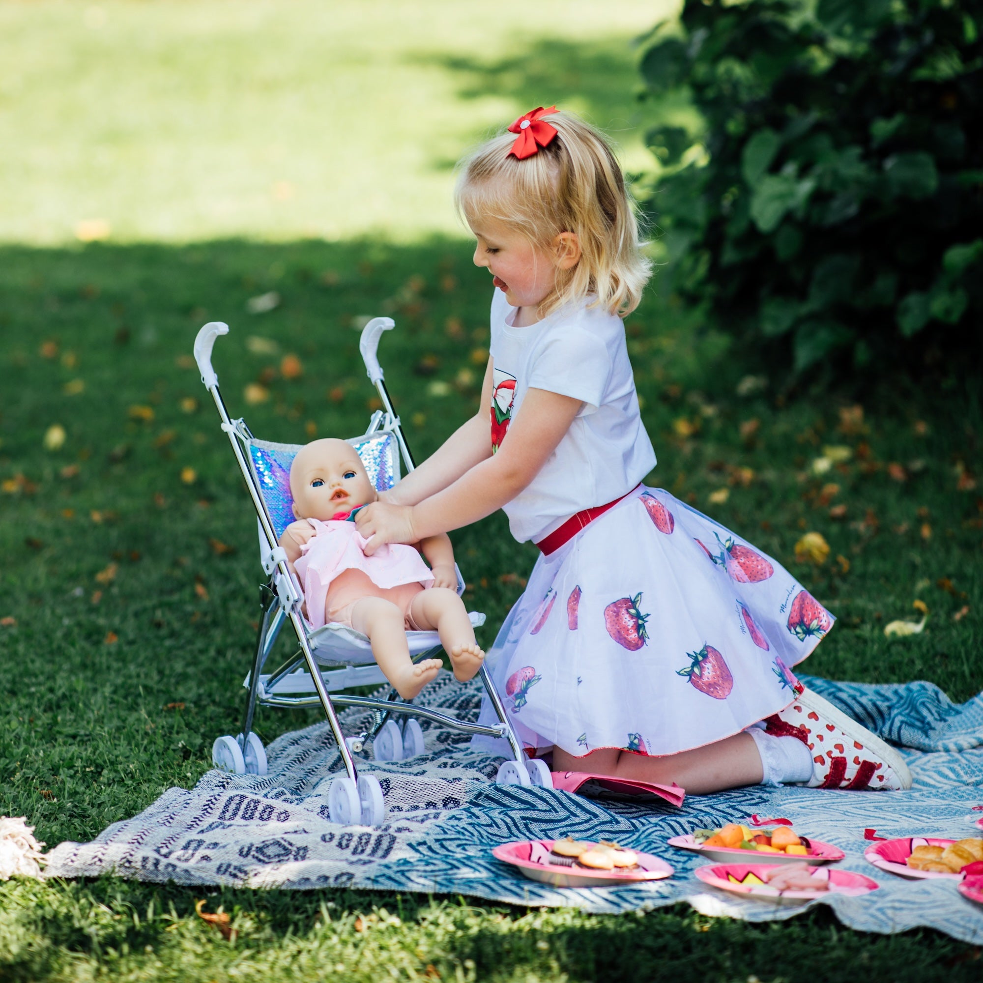 Roma Polly Dolls Umbrella Buggy - Mermaid 2+ years 55cm