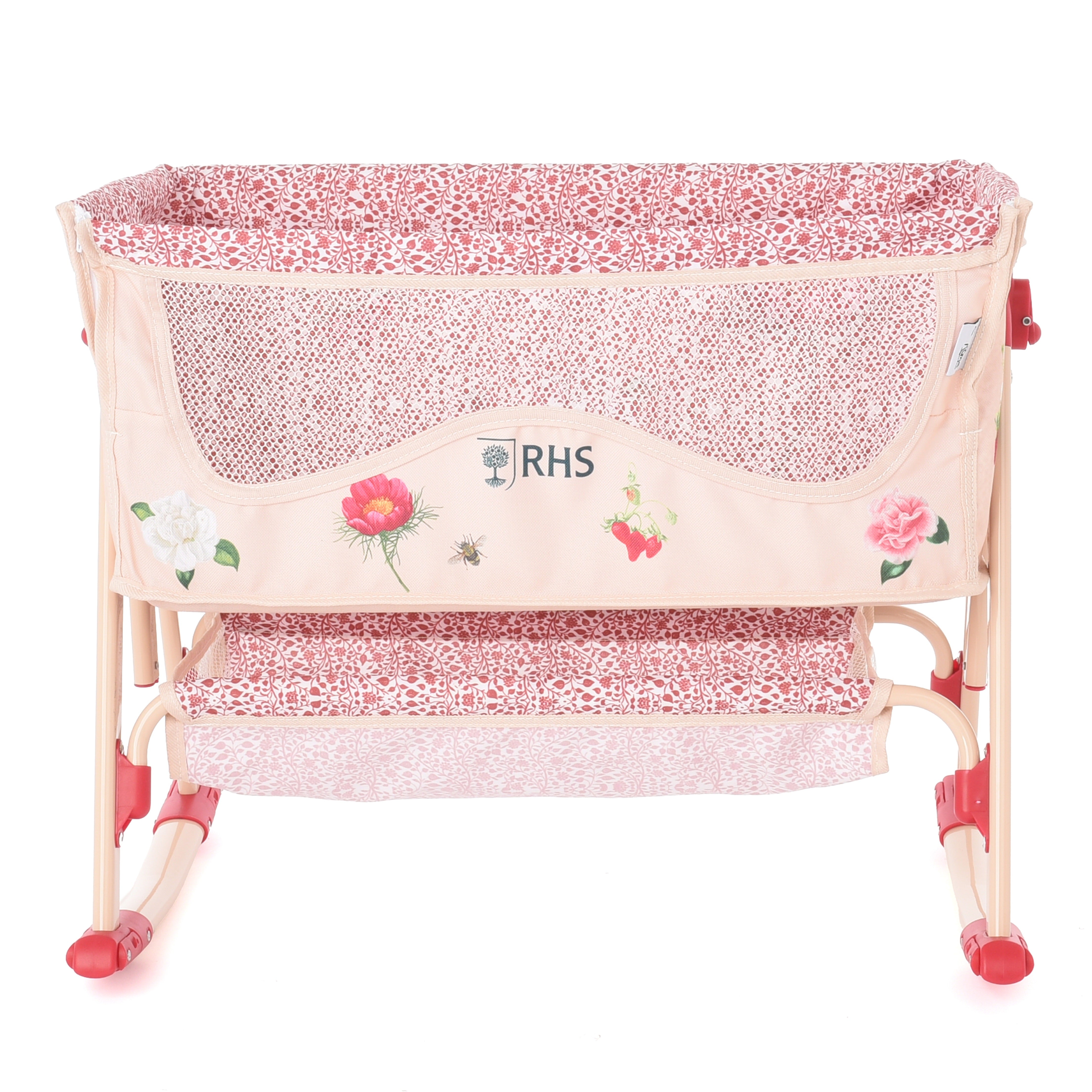 Roma RHS Bedside Crib - Flora
