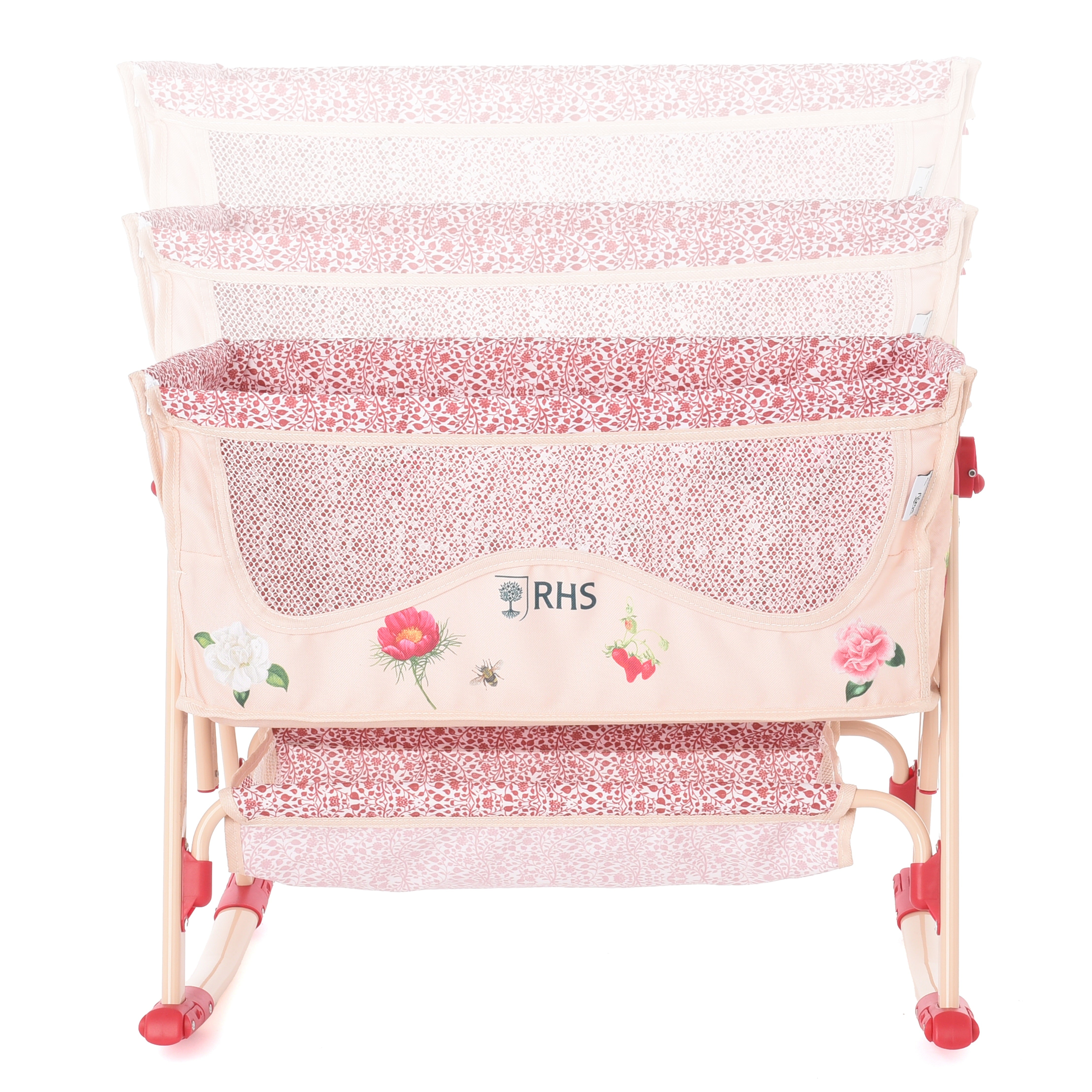 Roma RHS Bedside Crib - Flora
