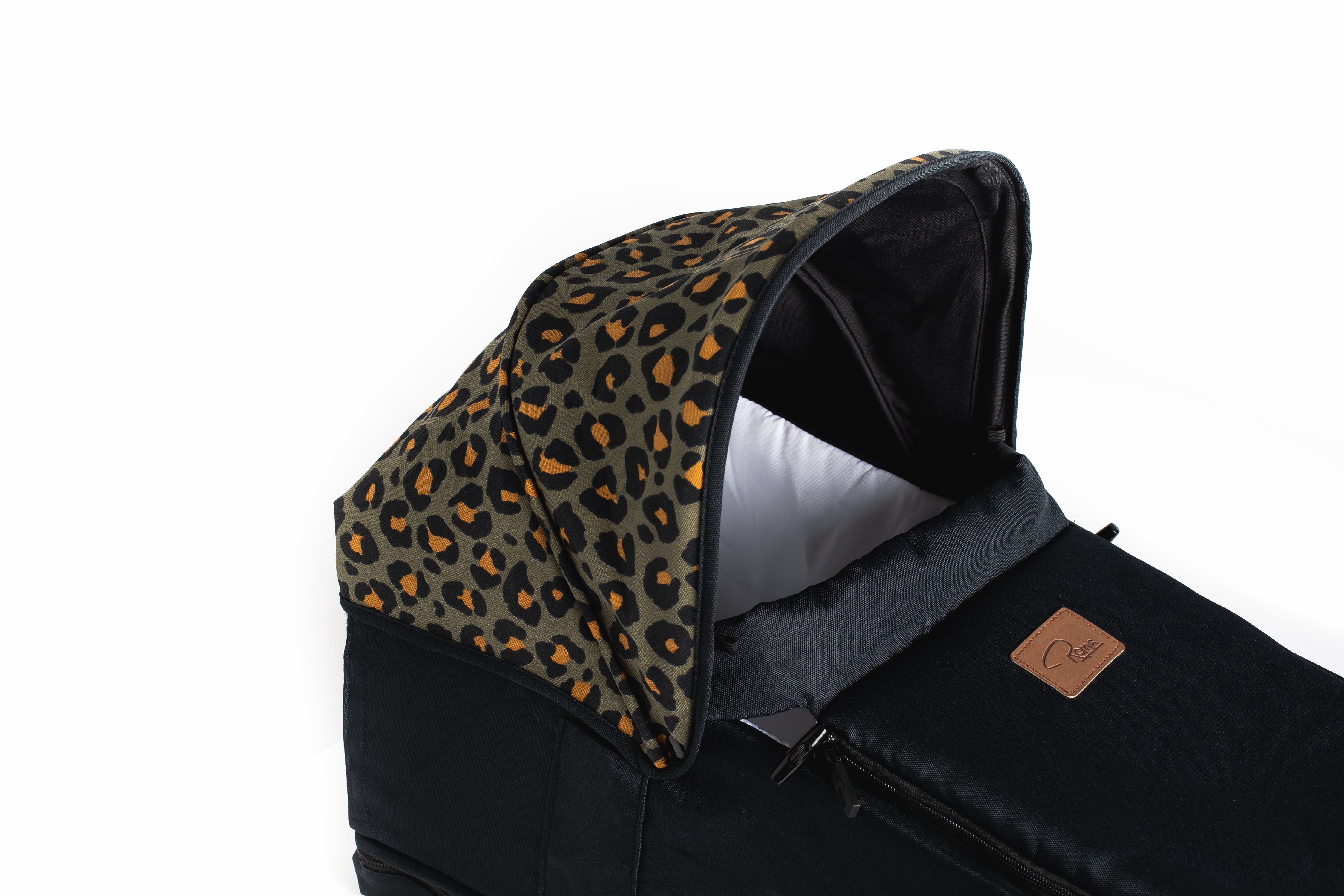 Roma Gemini 2 Carry Cot - Khaki Leopard