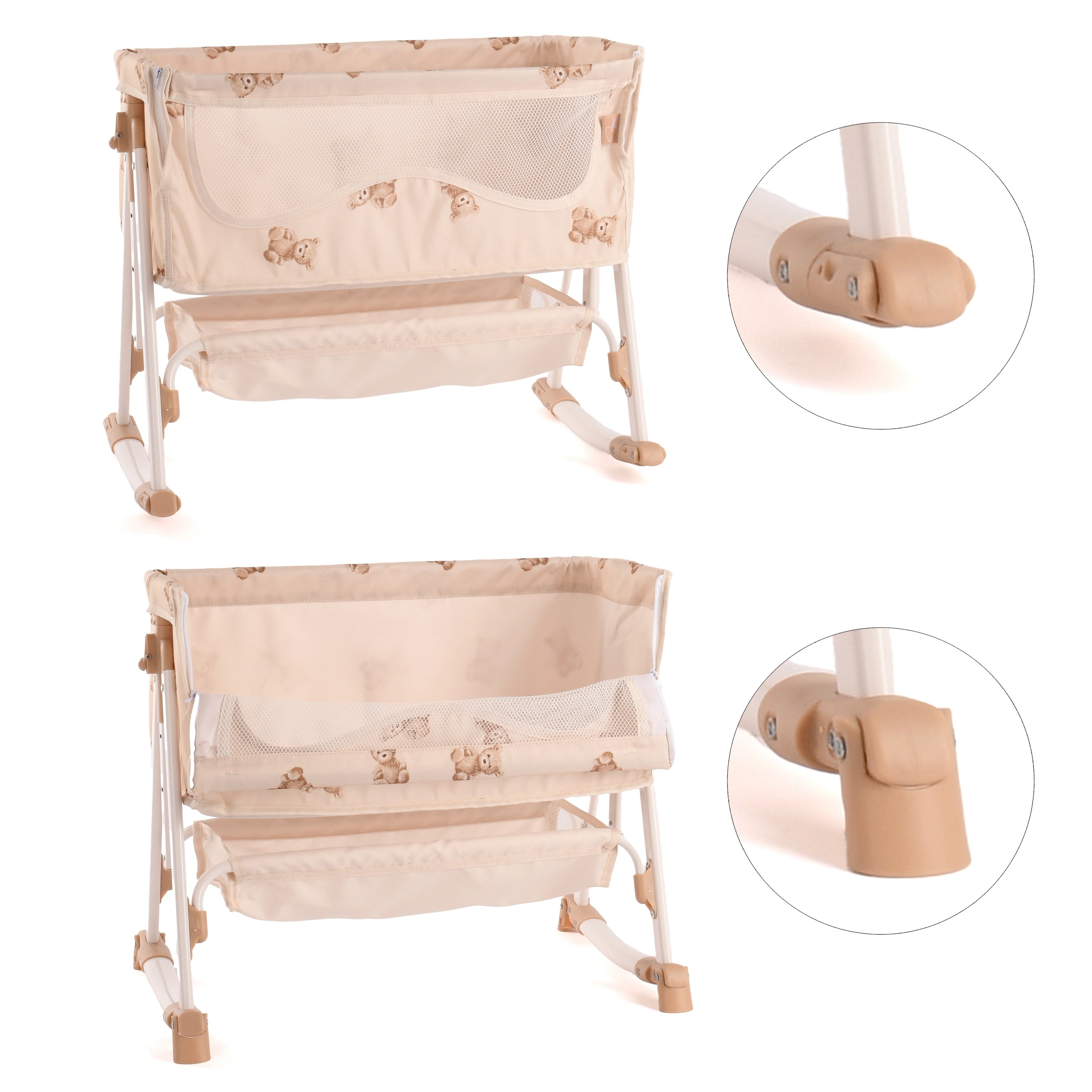 Roma Teddy Bedside Crib