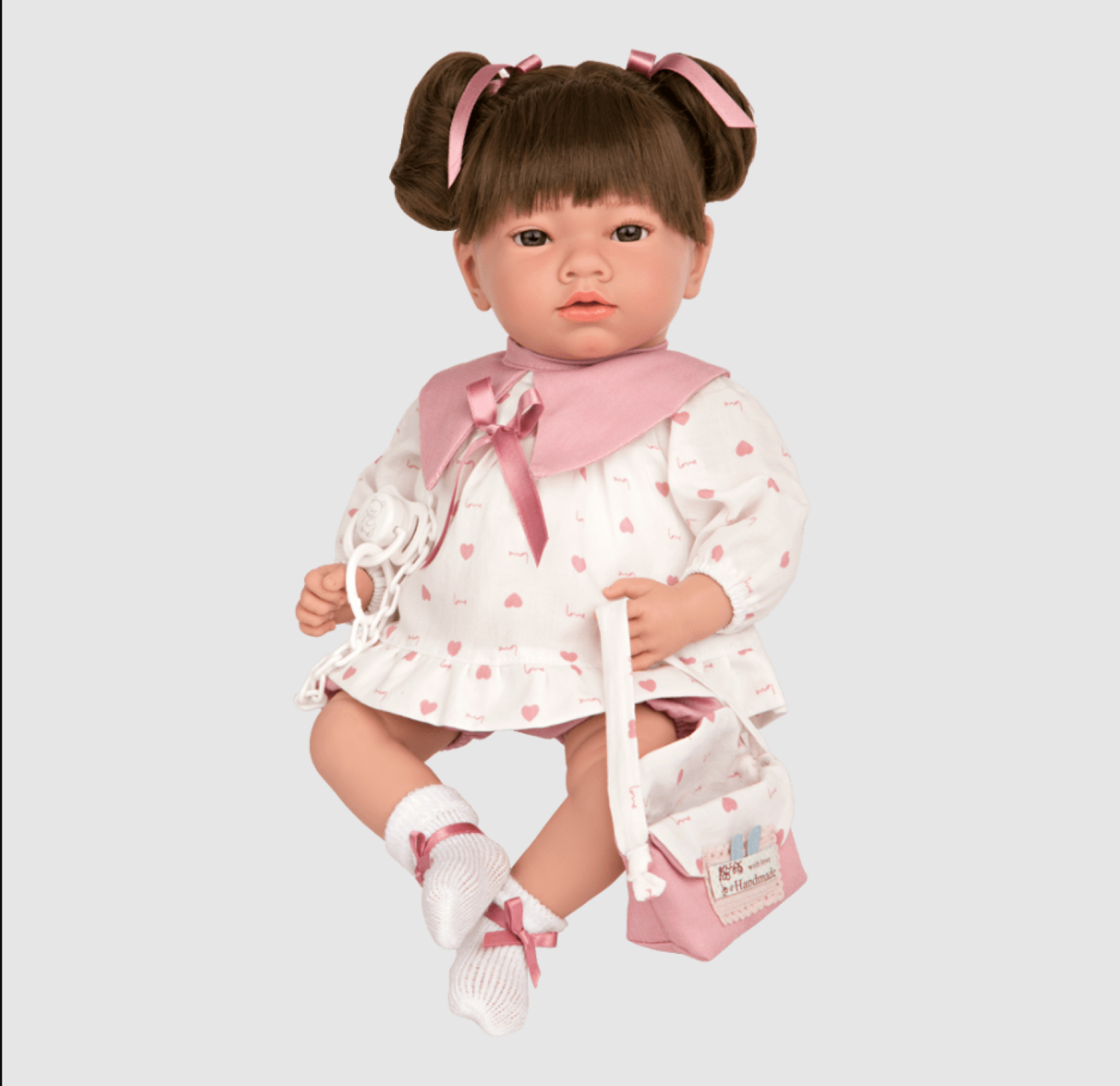 Arias 40cm Doll Aria Pigtails with Laughing Function pink