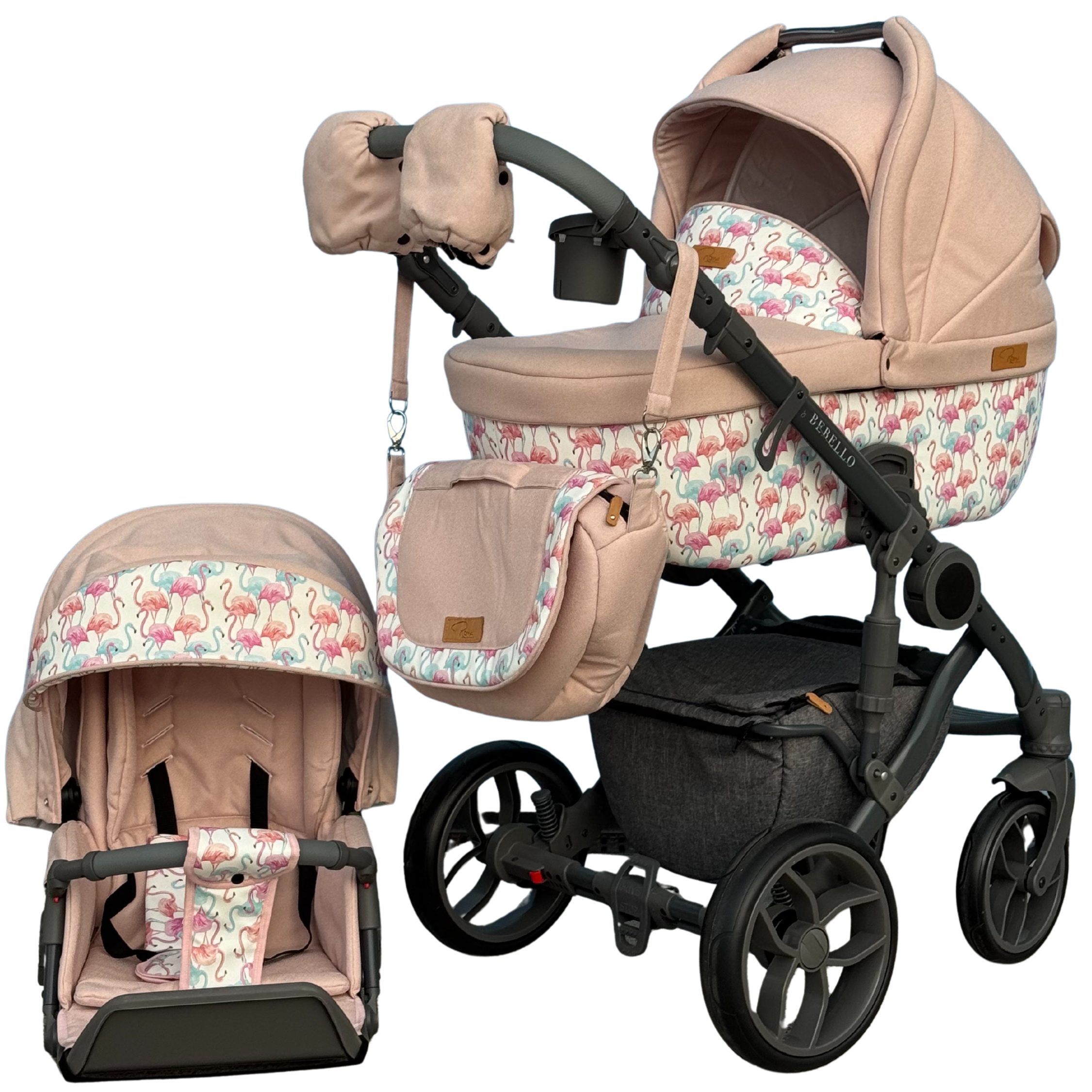 Ex Display Roma Bambino 2-in-1 Travel System – Flamingo