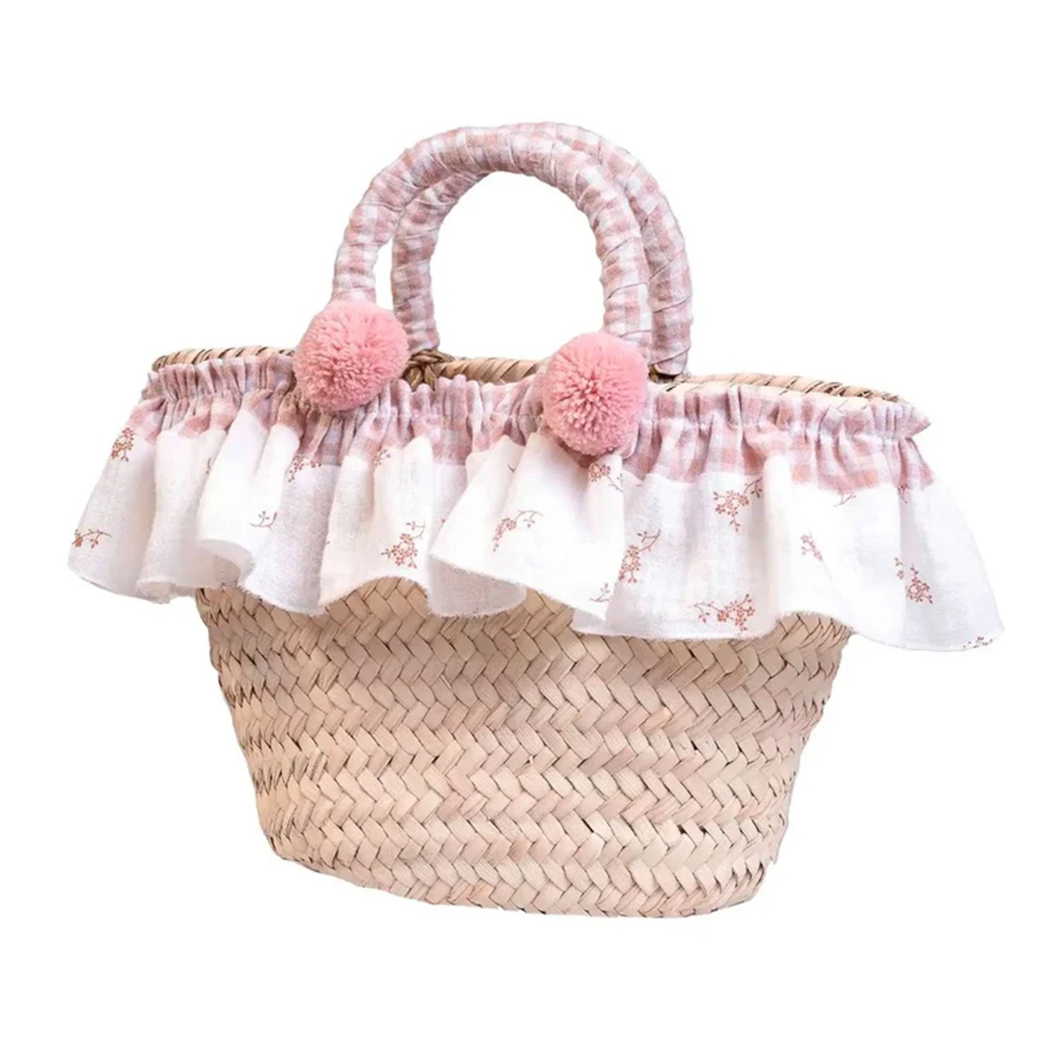 Dolls Palm Shopping Basket - Floral