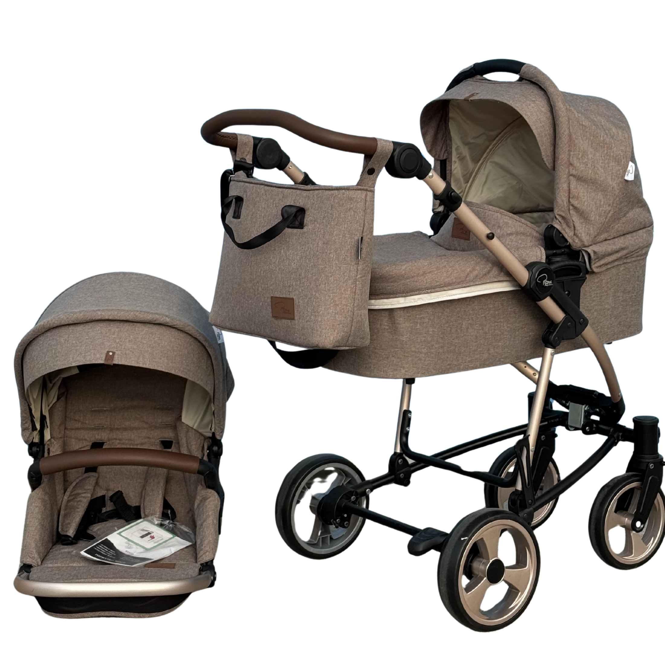 Ex Display Roma Vita 2-in-1 Pram System – Tweed