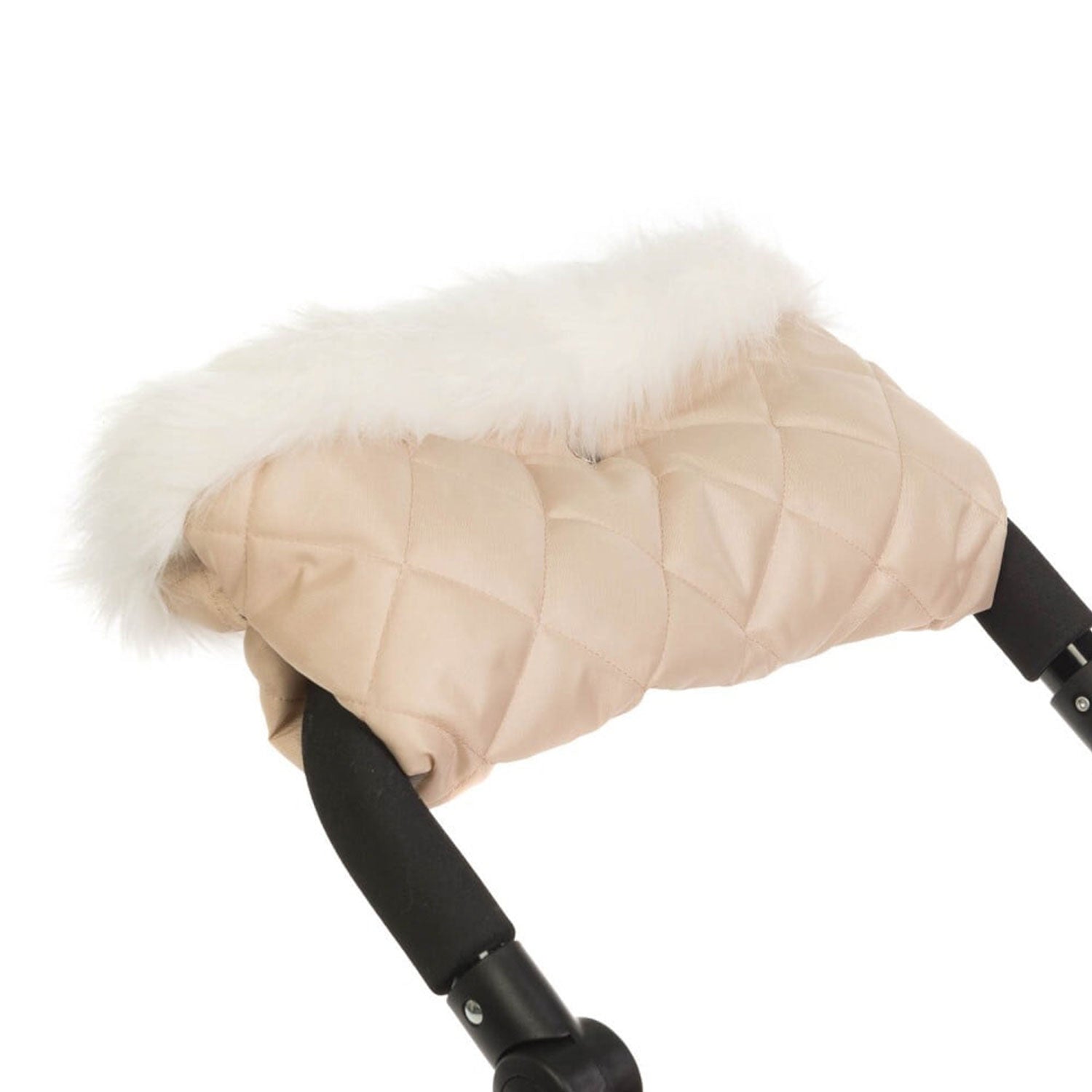 Roma Dolls Pram Fur Handmuff - cream